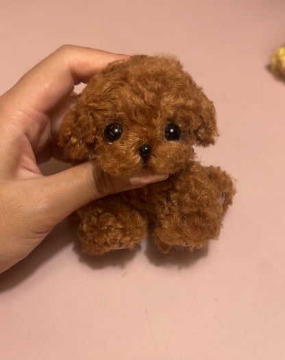 Joybly Mini Chocolate Poodle with Movable Joints