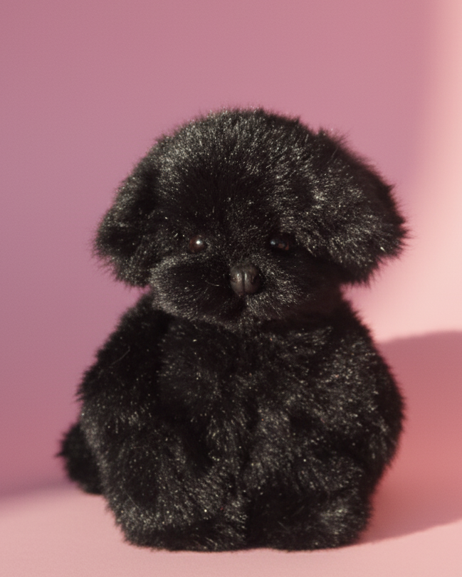 Joybly Black Labrador with Movable Joints