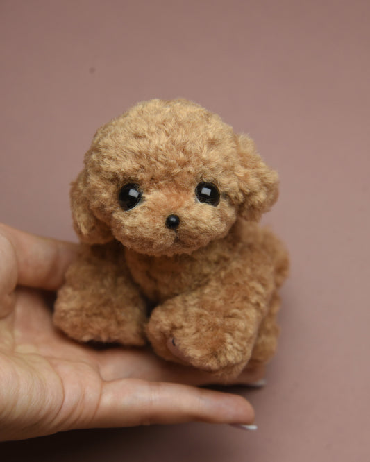 Joybly Mini Caramel Poodle with Movable Joints
