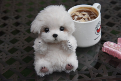 Joybly Vanilla Bichon Fris with Movable Joints