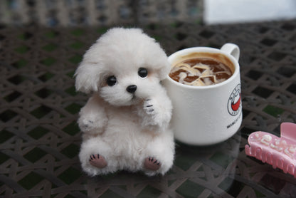 Joybly Vanilla Bichon Fris with Movable Joints