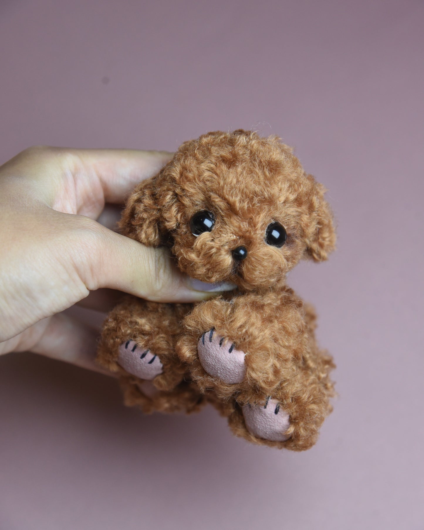Joybly Mini Chocolate Poodle with Movable Joints