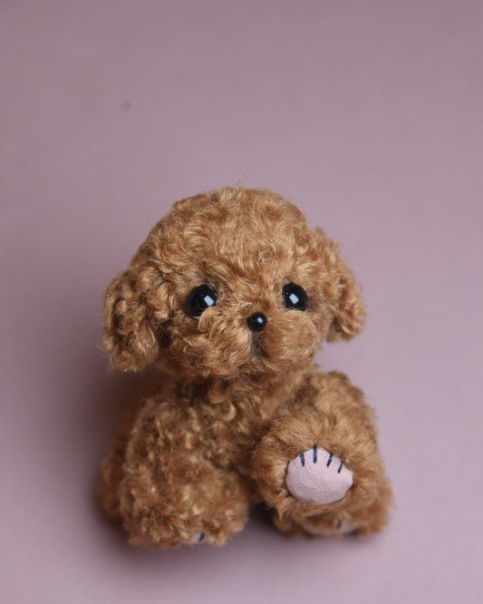Joybly Mini Chocolate Poodle with Movable Joints