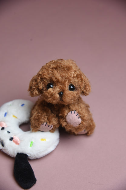 Joybly Mini Chocolate Poodle with Movable Joints