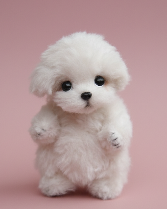Joybly Vanilla Bichon Fris with Movable Joints