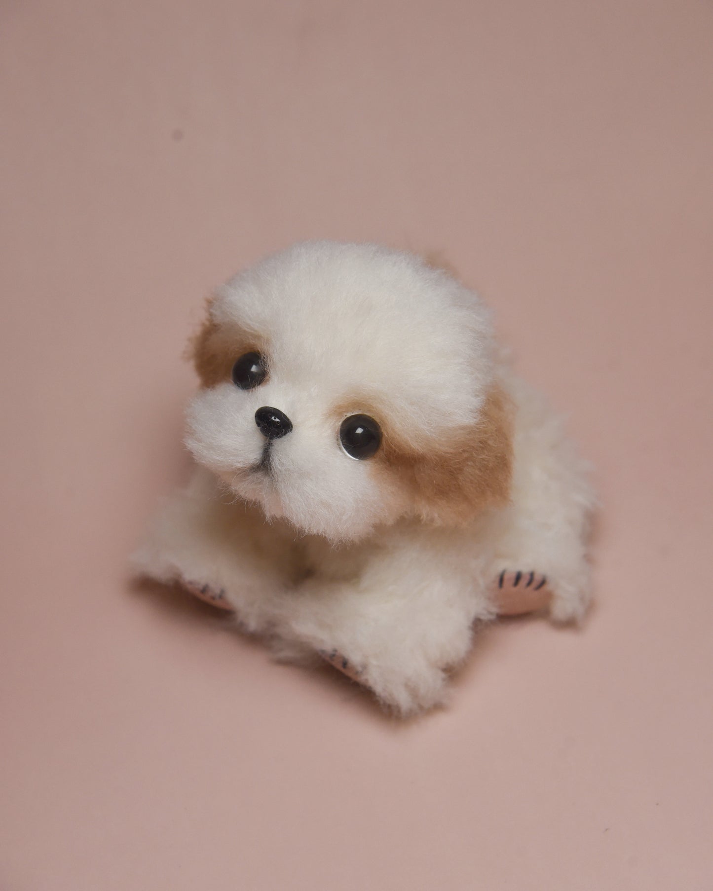 Collectible plush dog – handmade Brownie Shih Tzu by Joybly