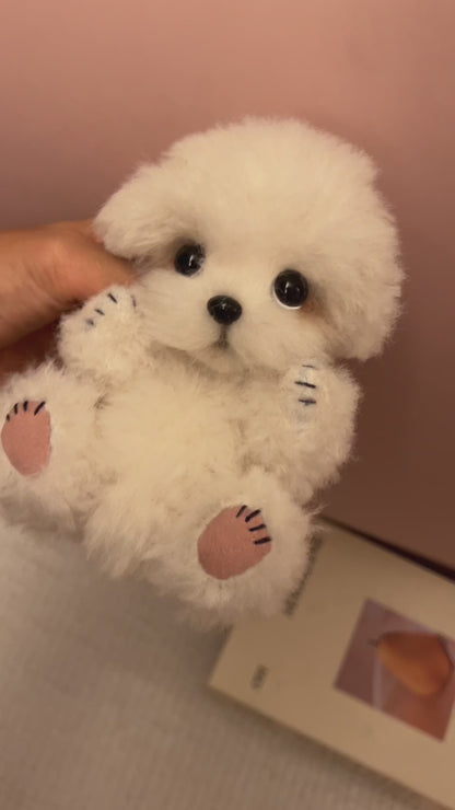 Joybly Vanilla Bichon Fris with Movable Joints